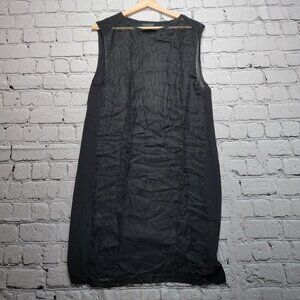 Podolls Black Sheer See-Through Silk Panel Cap Sleeve Shift Dress Size XS